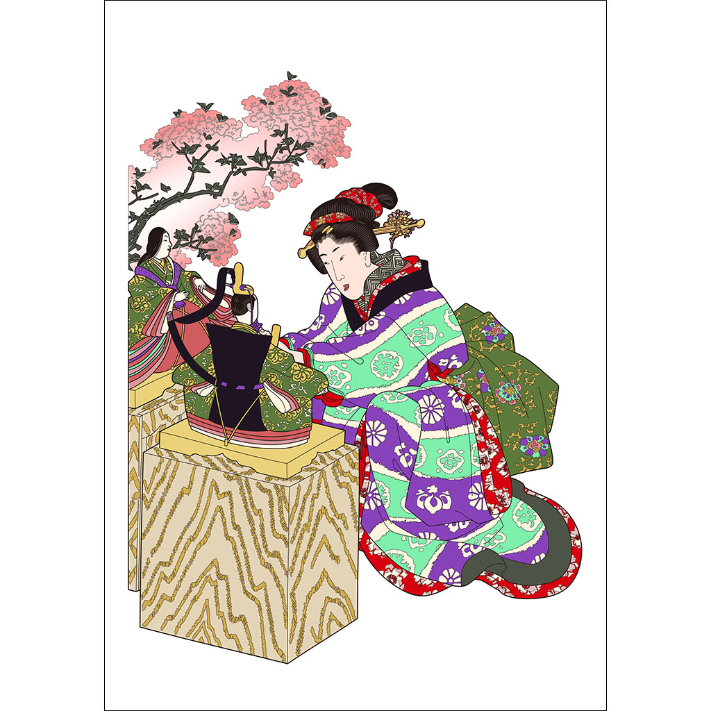 ひな祭り:彩色例